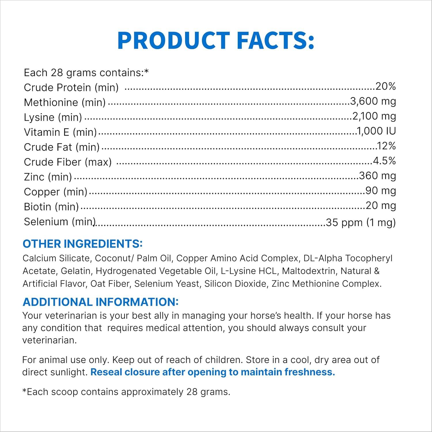 image:imageNutramax Calxequin Pellets Daily Hoof Support for Horses with Biotin Vitamin E amp Selenium 1260 Grams from The Makers of Cosequin