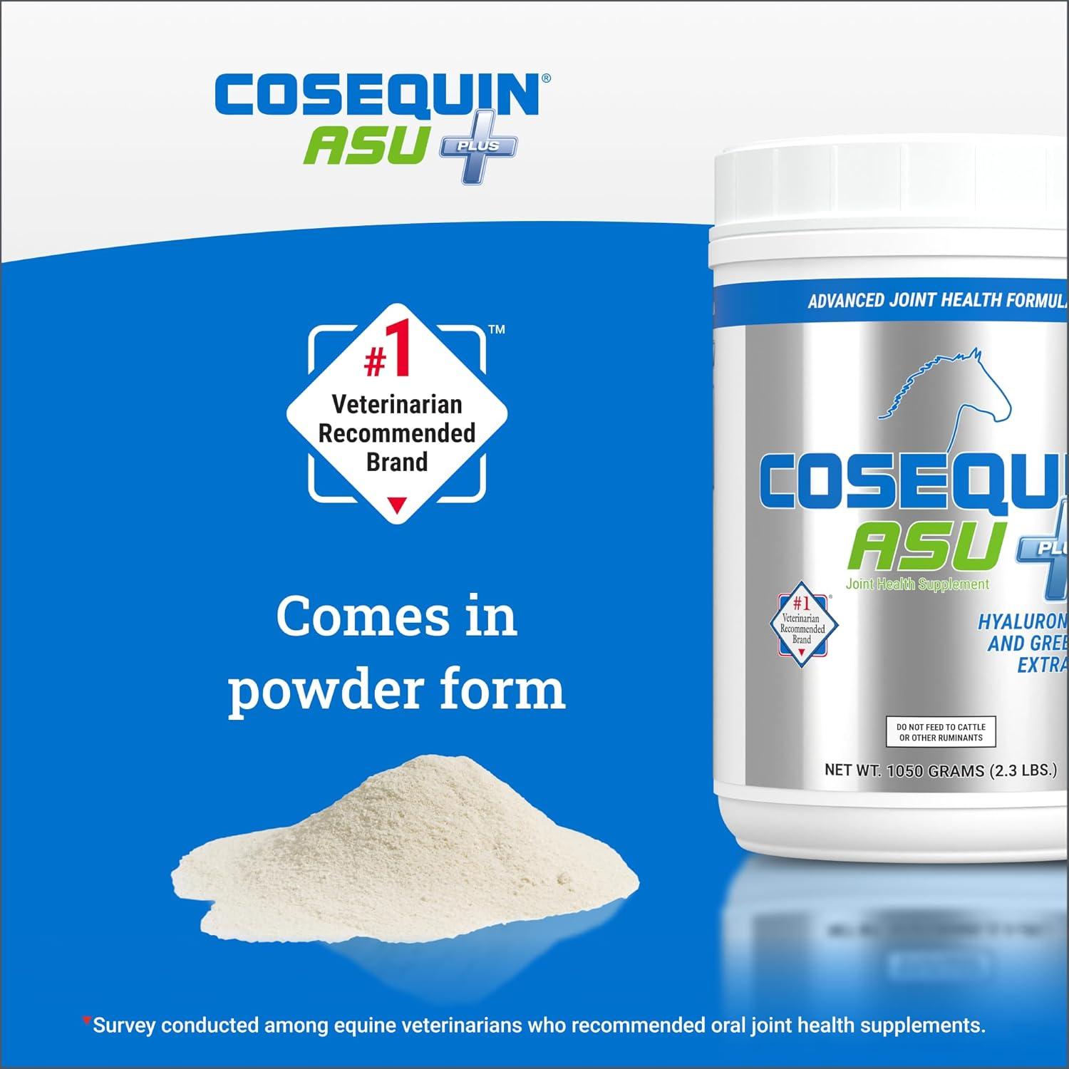 image:imageNutramax Cosequin ASU Joint Health Supplement for Horses Powder with Glucosamine Chondroitin MSM ASU Green Tea Extract and Hyaluronic Acid 1050 Grams1050g