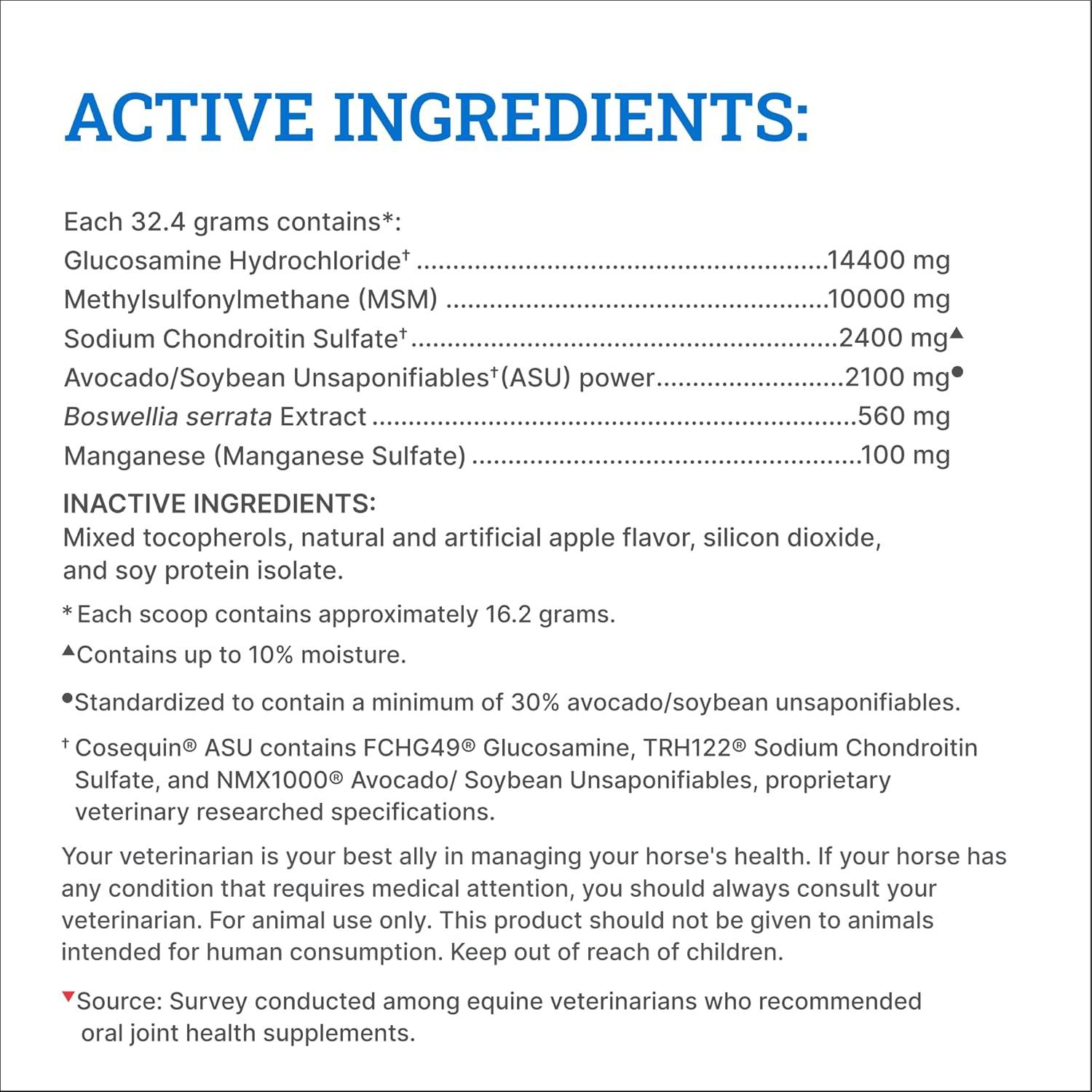 image:imageNutramax Cosequin ASU Pellets Joint Health Supplement for Horses Pellets with Glucosamine and Chondroitin 1420 Grams500g