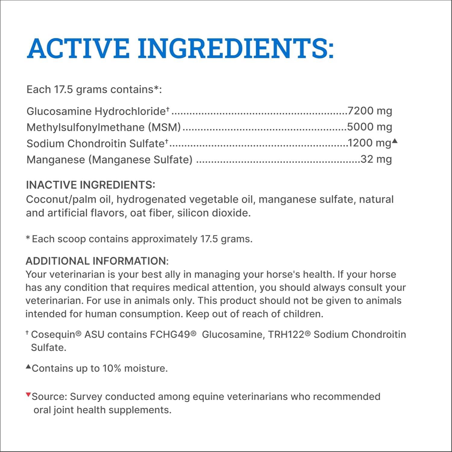 image:imageNutramax Cosequin Optimized with MSM Joint Health Supplement for Horses Powder with Glucosamine and Chondroitin 1400 Grams1400 Grams