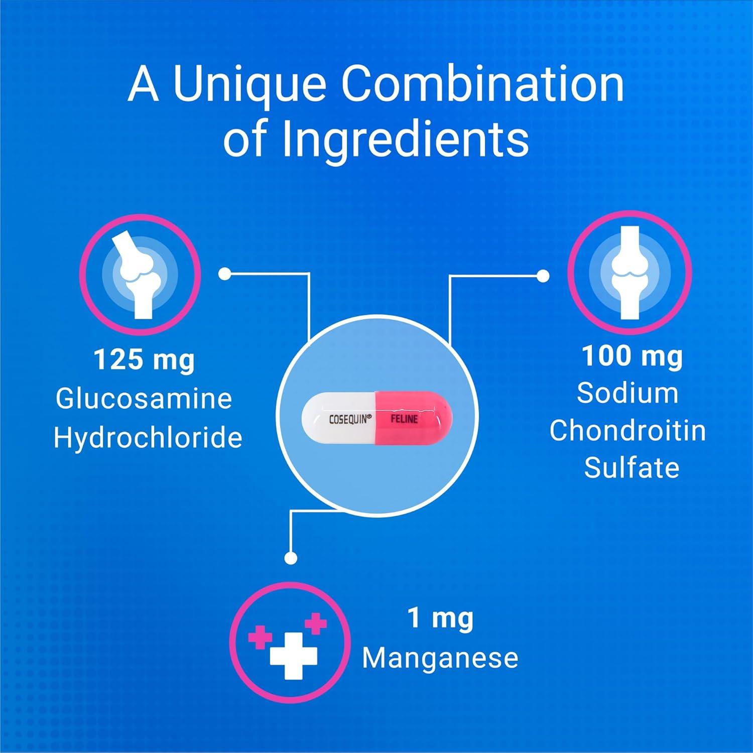 image:imageNutramax Cosequin for Cats Joint Health Supplement Contains Glucosamine for Cats Plus Chondroitin and Boswellia Supports Healthy Joints For All Breeds and Sizes Sprinkle Capsules 60 Count80 Count