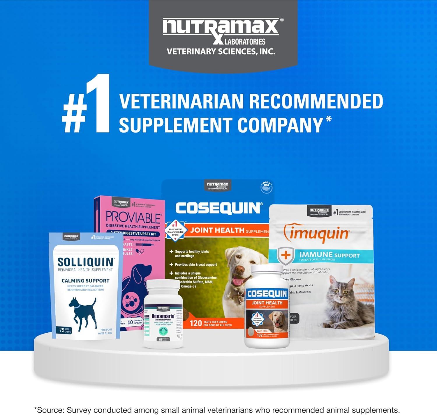 image:imageNutramax Cosequin for Cats Joint Health Supplement Contains Glucosamine for Cats Plus Chondroitin and Omega3s Supports Joint and Skin and Coat Health Soft Chews 60 Count60 Count