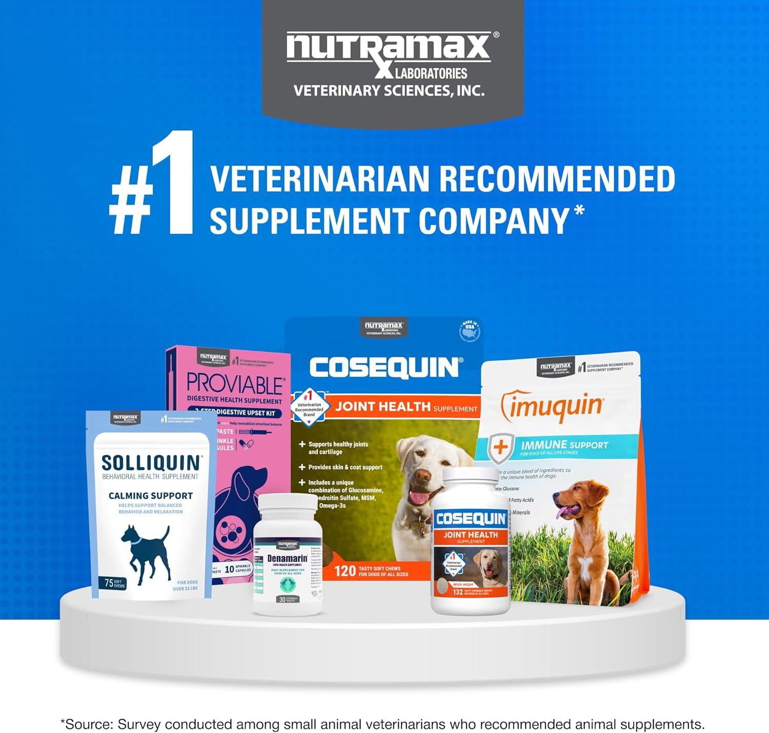 image:imageNutramax Cosequin for Dogs Joint Health Supplement Contains Glucosamine Plus Chondroitin MSM and Omega3s Supports Joint and Skin and Coat Health Soft Chews 120 Count