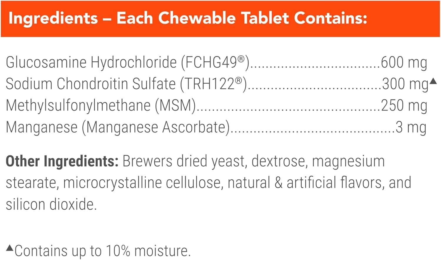 image:imageNutramax Cosequin for Dogs Joint Health Supplement Contains Glucosamine for Dogs Plus Chondroitin and MSM Supports Healthy Joints Chewable Tablets 250 Count250 count