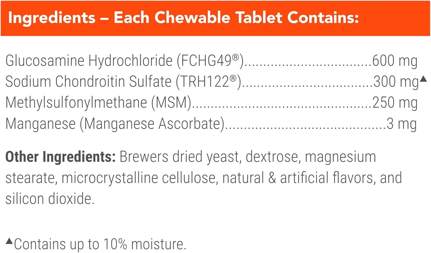 image:imageNutramax Cosequin for Dogs Joint Health Supplement Contains Glucosamine for Dogs Plus Chondroitin and MSM Supports Healthy Joints Chewable Tablets 250 Count132 count Pack of 2