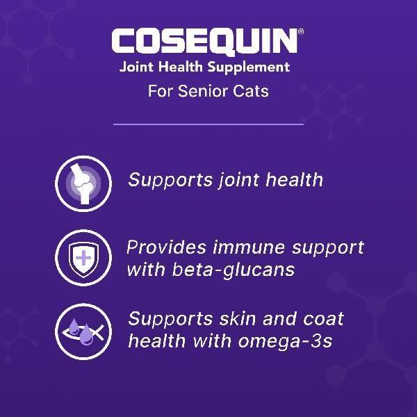 image:imageNutramax Cosequin for Senior Cats Joint Health Supplement Contains Glucosamine for Cats Plus Chondroitin Supports Joint Skin and Coat and Immune Health Sprinkle Capsules 60 Count