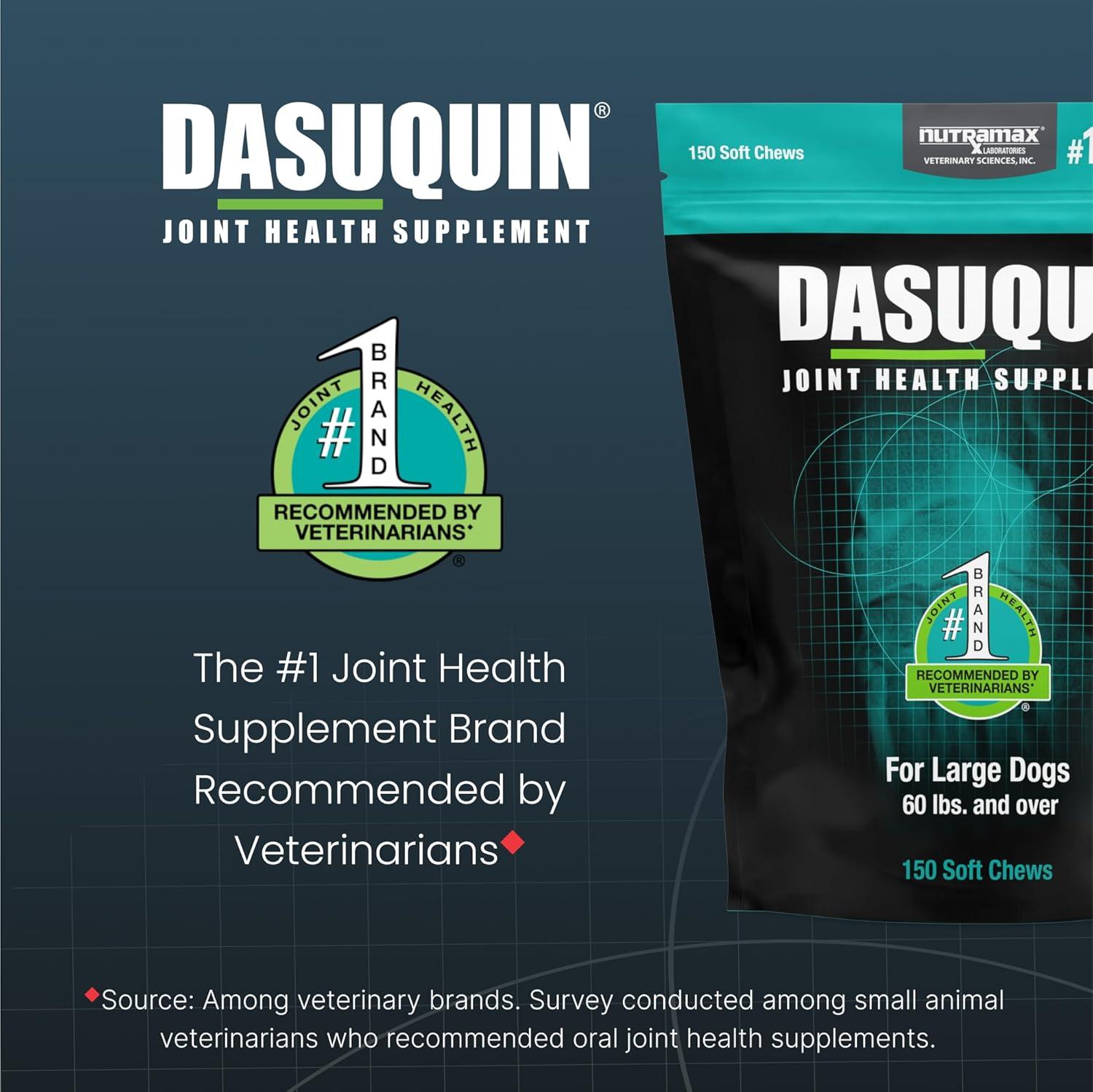 image:imageNutramax Dasuquin for Large Dogs Joint Health Supplement Contains Glucosamine for Dogs Plus Chondroitin ASU and More Supports Healthy Joints Soft Chews 150 CountLarge Dog 150 Count Pack of 1