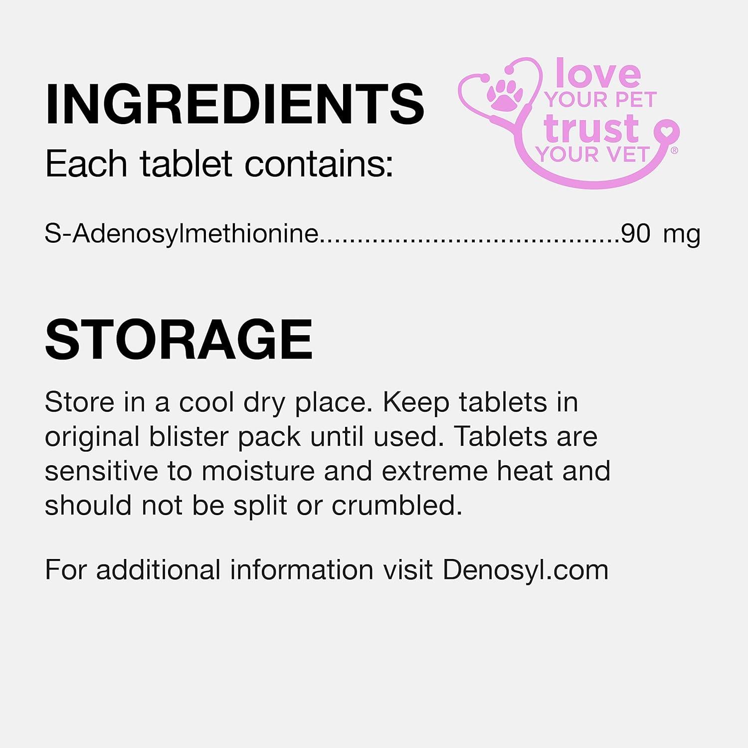 image:imageNutramax Denosyl Liver and Brain Health Supplement for Small Dogs and Cats With SAdenosylmethionine SAMe 30 TabletsSmall DogCat Under 12 lbs