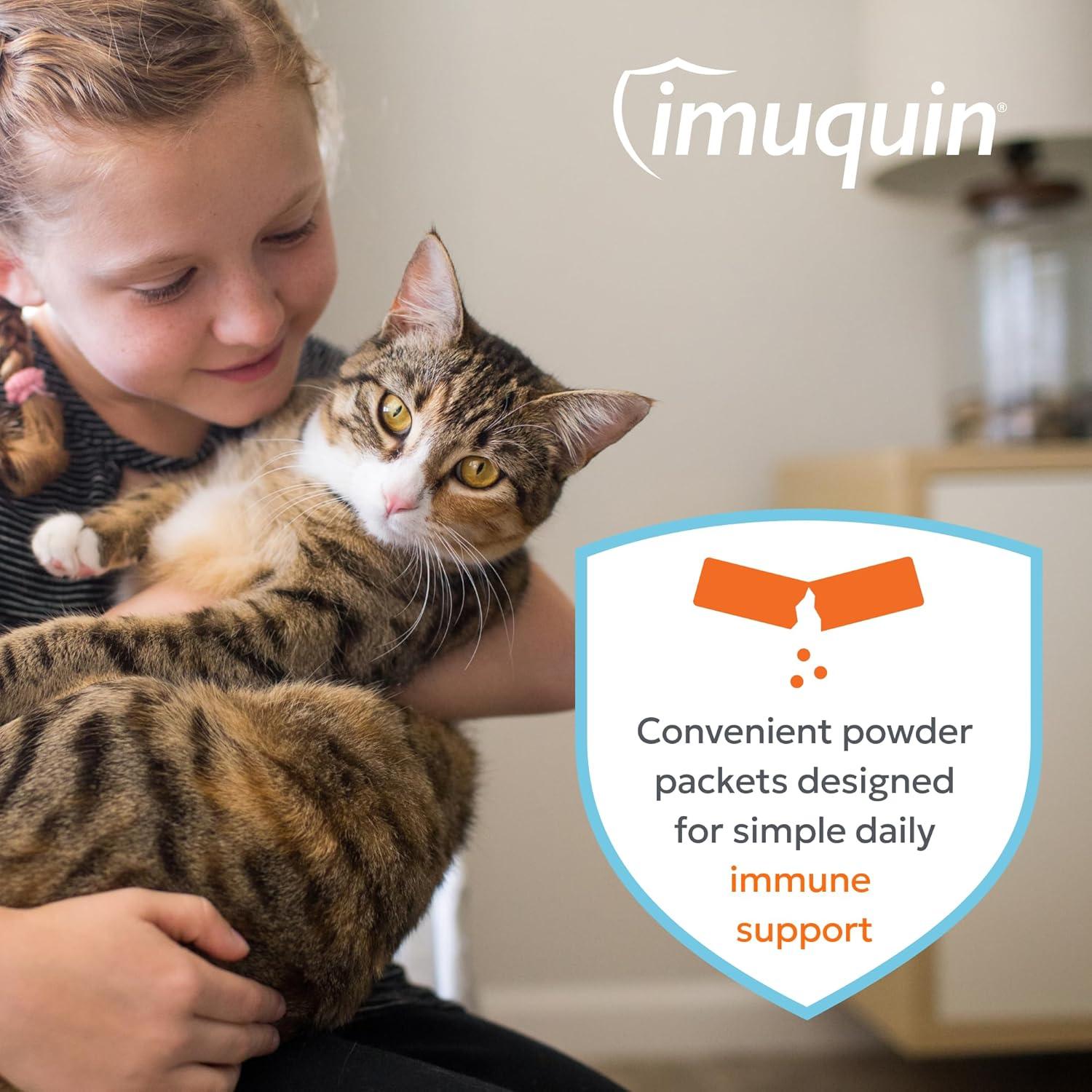 image:imageNutramax Imuquin Immune Health Supplement Powder for Cats with Beta Glucans Marine Lipids Vitamins and Minerals 30 Packets Updated Version60 packets