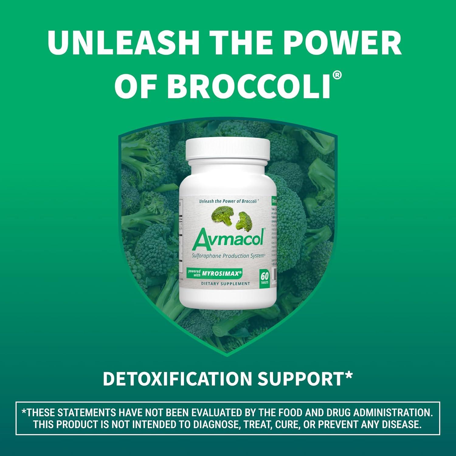 image:imageNutramax Laboratories Avmacol 1 Researched SulforaphaneProducing Brand for Detoxification with Glucoraphanin and Active Myrosinase Adults amp Children 60 Tablets