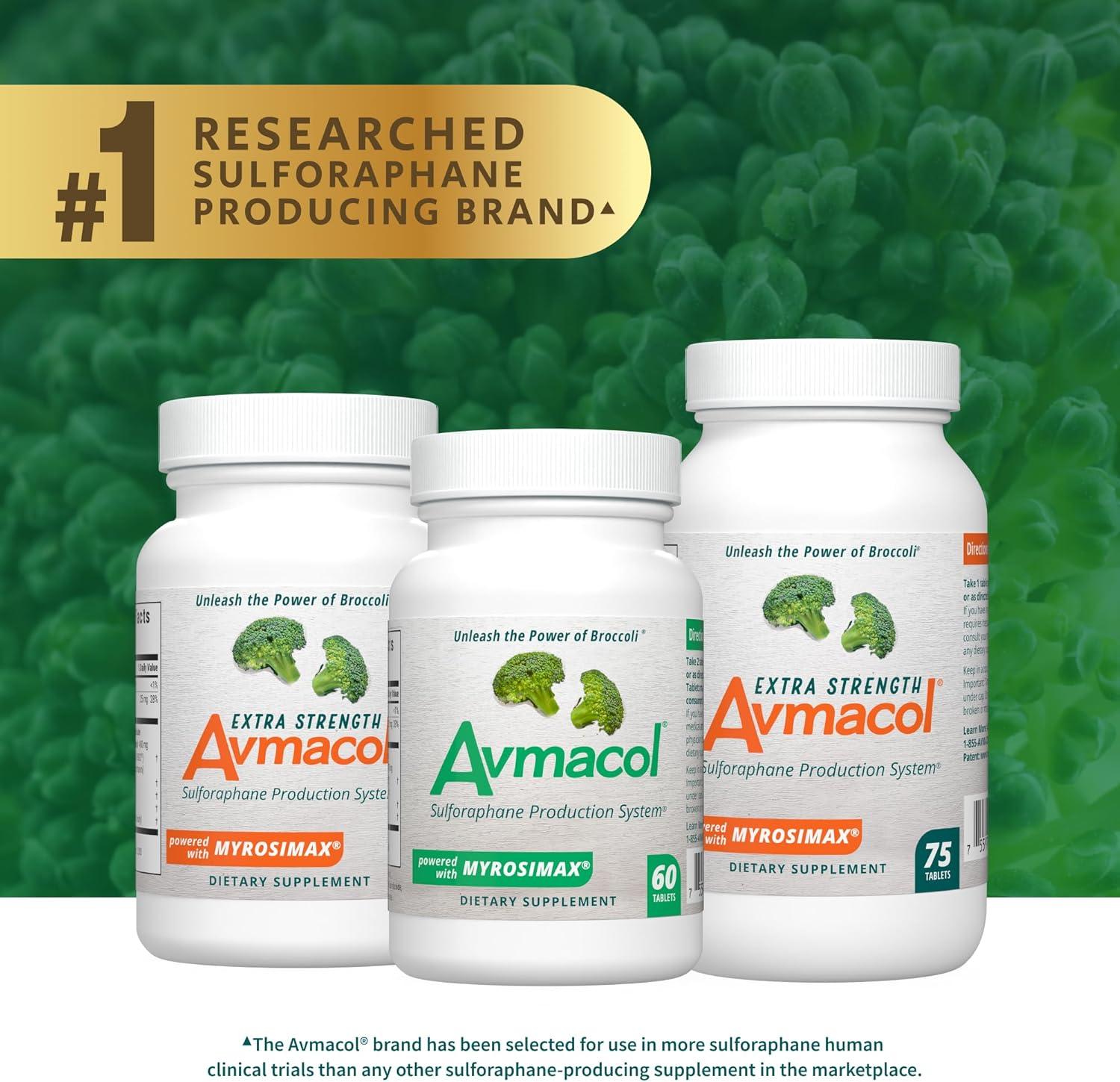 image:imageNutramax Laboratories Avmacol 1 Researched SulforaphaneProducing Brand for Detoxification with Glucoraphanin and Active Myrosinase Adults amp Children 60 Tablets