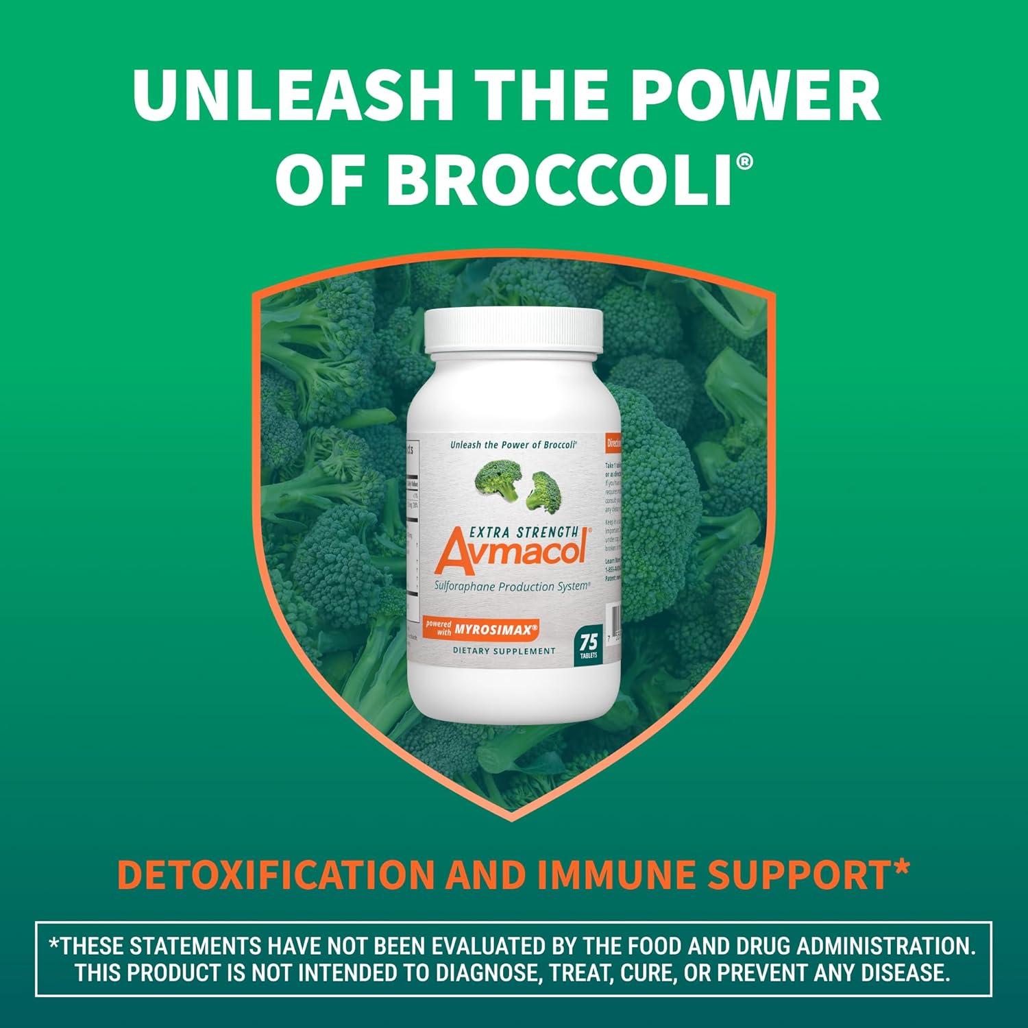 image:imageNutramax Laboratories Avmacol Extra Strength 1 Researched SulforaphaneProducing Brand for Detoxification with Glucoraphanin and Active Myrosinase Immune Health Adults amp Children 30 Tablets75 Count Pack of 1