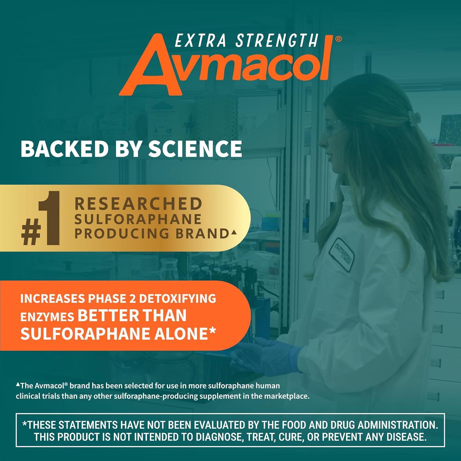 image:imageNutramax Laboratories Avmacol Extra Strength 1 Researched SulforaphaneProducing Brand for Detoxification with Glucoraphanin and Active Myrosinase Immune Health Adults amp Children 30 Tablets75 Count Pack of 1