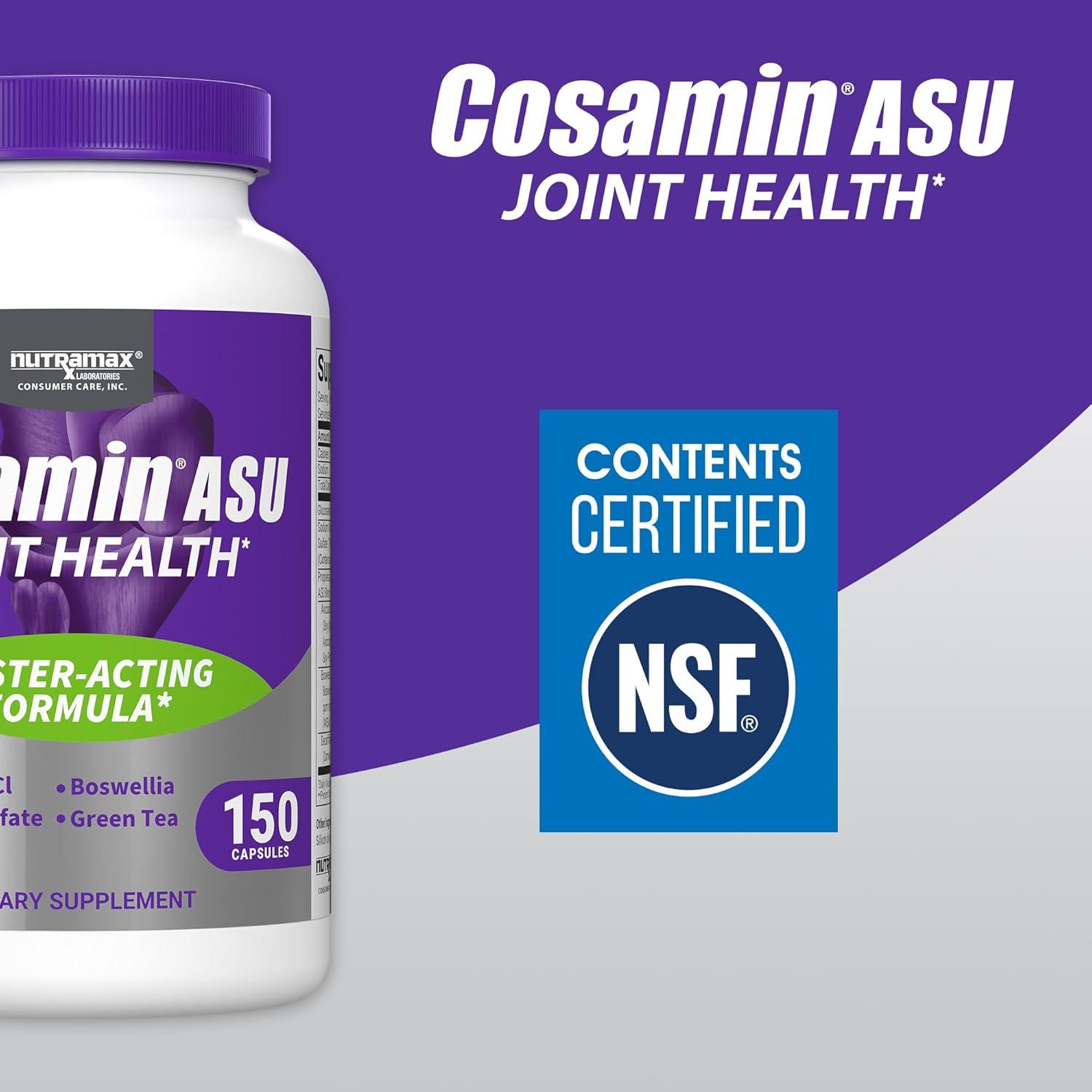 image:imageNutramax Laboratories Cosamin ASU Joint Health Supplement with Glucosamine Chondroitin amp ASU for Adult Men amp Women Joint Supplement 150 Capsules150 Count Pack of 1