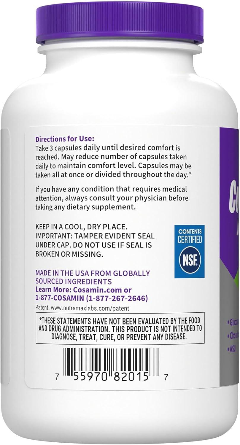 image:imageNutramax Laboratories Cosamin ASU Joint Health Supplement with Glucosamine Chondroitin amp ASU for Adult Men amp Women Joint Supplement 150 Capsules150 Count Pack of 1