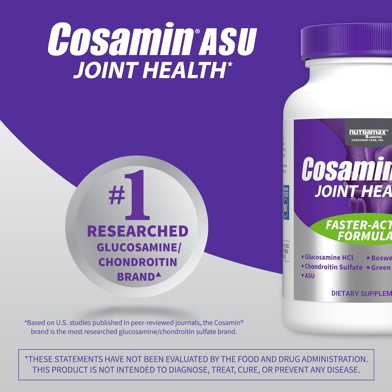 image:imageNutramax Laboratories Cosamin ASU Joint Health Supplement with Glucosamine Chondroitin amp ASU for Adult Men amp Women Joint Supplement 150 Capsules230 count Pack of 1