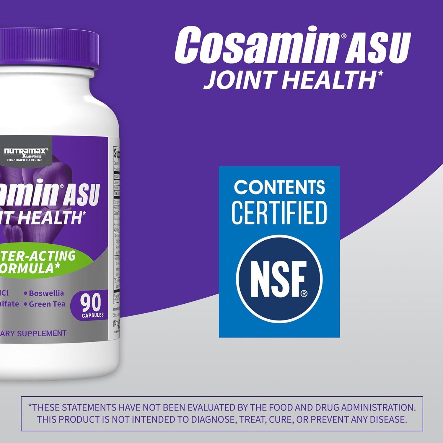 image:imageNutramax Laboratories Cosamin ASU Joint Health Supplement with Glucosamine Chondroitin amp ASU for Adult Men amp Women Joint Supplement 150 Capsules230 count Pack of 1