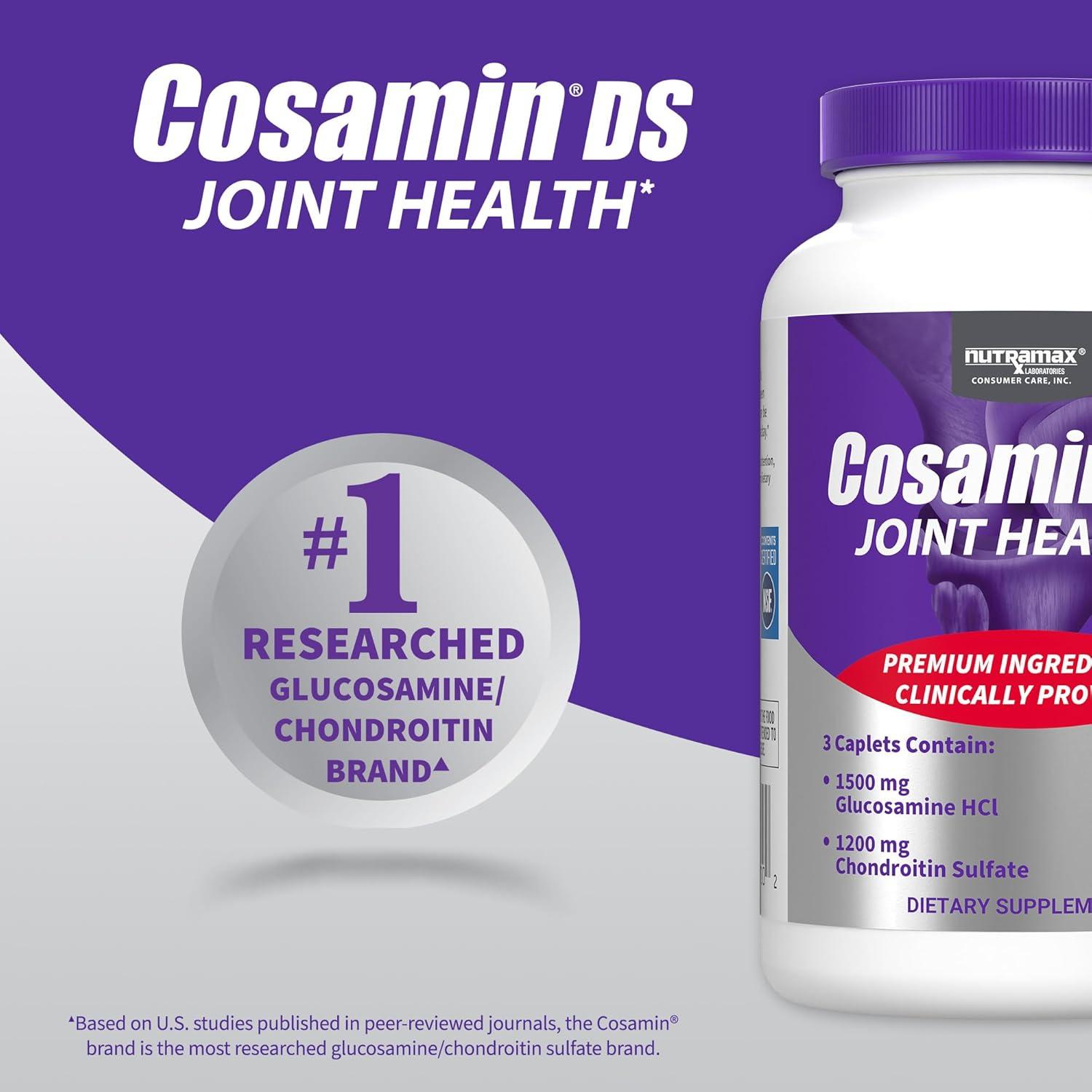 image:imageNutramax Laboratories Cosamin DS Joint Health Supplement with Glucosamine amp Chondroitin for Adult Men amp Women Joint Supplement 180 Capsules150 Caplets