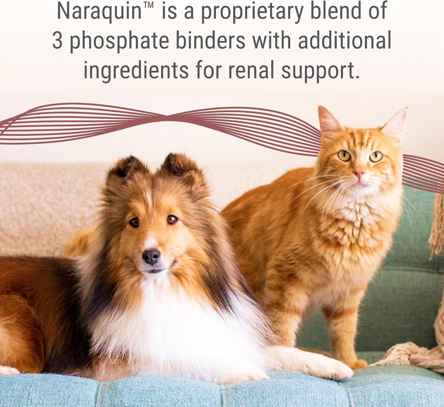 image:imageNutramax Laboratories NARAQUIN Dietary Phosphate Binder Renal Support Supplement for Cats amp Dogs 60 Count60 Count Pack of 1