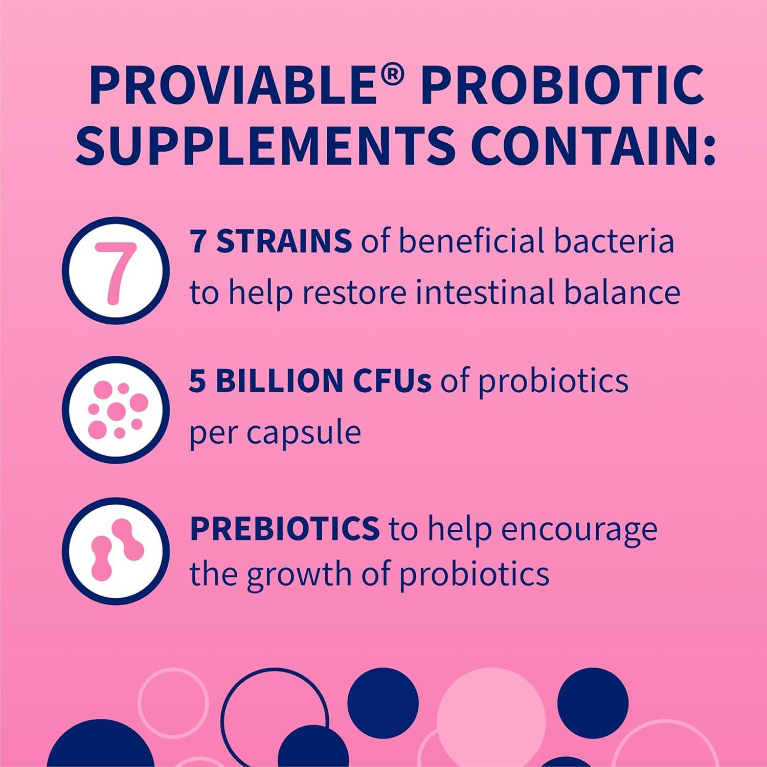 image:imageNutramax Proviable Probiotics for Dogs and Cats Daily Digestive Health Supplement with Multiple Strains of Bacteria Cat and Dog Probiotics Plus Prebiotics 80 Capsules80 Count