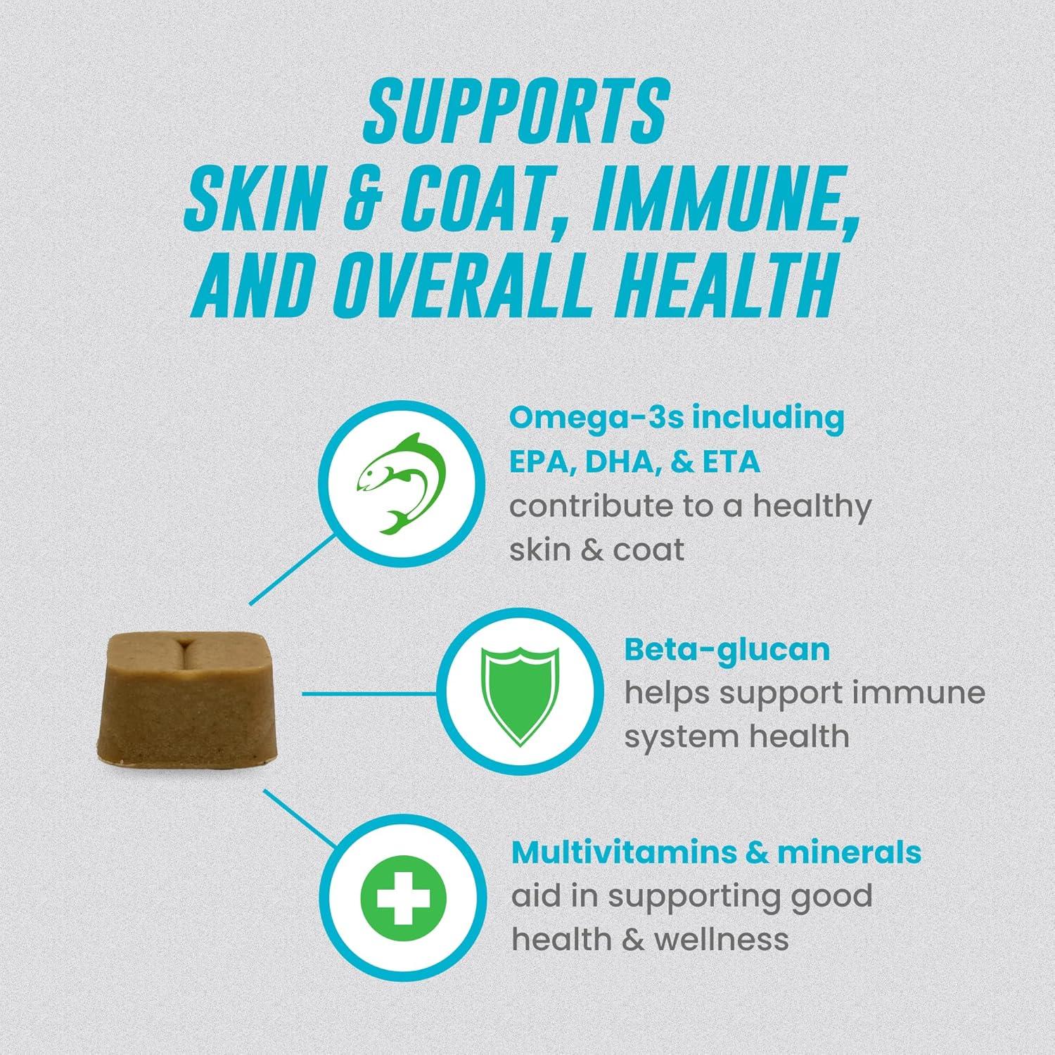 image:imageNutramax Welactin Omega 3 Fish Oil for Dogs Skin and Coat Health Supplement Plus Immune and Overall Health Premium Omega 3 Fatty Acids Multivitamin For Dogs Soft Chews 60 Count