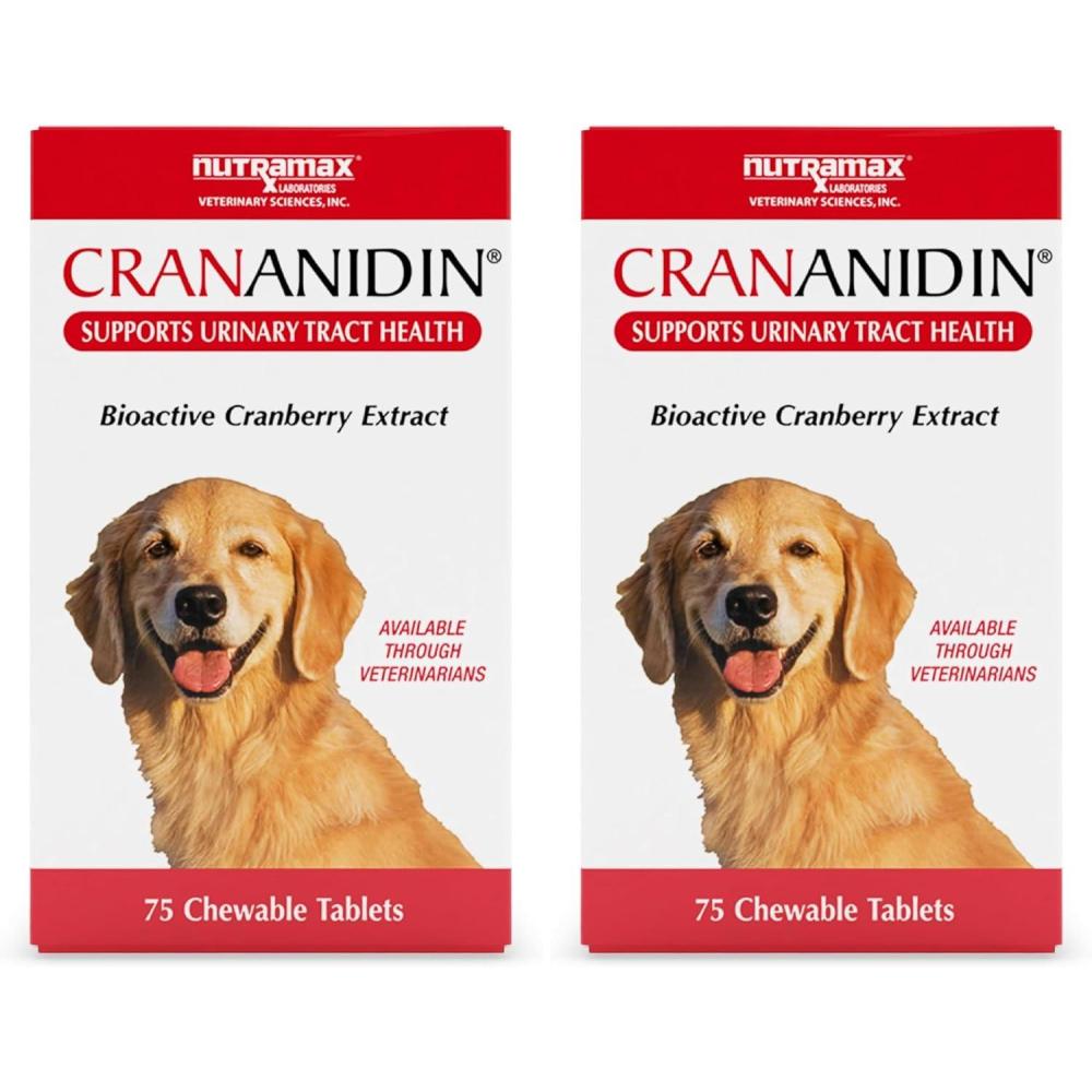 image:imageCrananidin Urinary Tract Health Supplement Chewable Tablets for Dogs75 Count Pack of 2