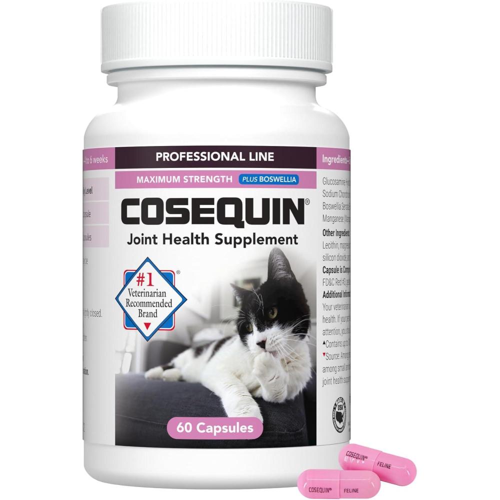image:imageNutramax Cosequin for Cats Joint Health Supplement Contains Glucosamine for Cats Plus Chondroitin and Boswellia Supports Healthy Joints For All Breeds and Sizes Sprinkle Capsules 60 Count60 Count