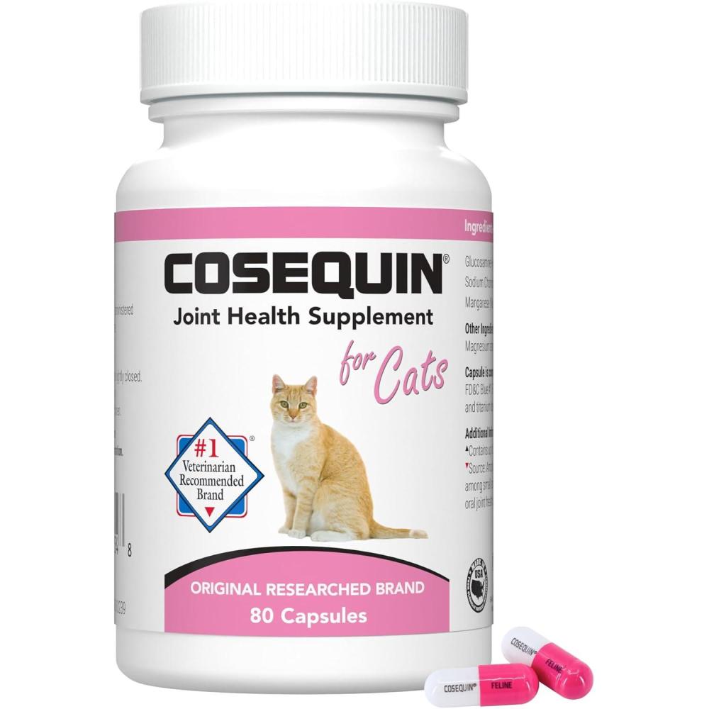 image:imageNutramax Cosequin for Cats Joint Health Supplement Contains Glucosamine for Cats Plus Chondroitin and Boswellia Supports Healthy Joints For All Breeds and Sizes Sprinkle Capsules 60 Count80 Count