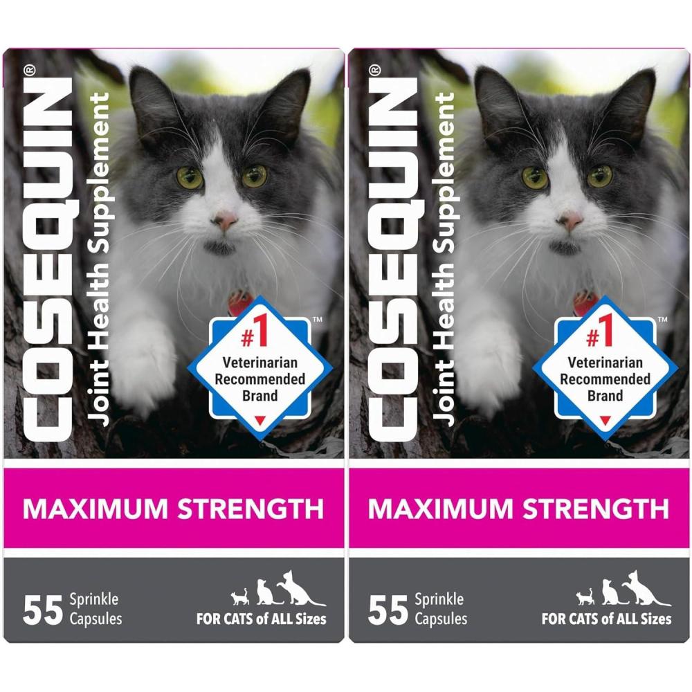 image:imageNutramax Cosequin for Cats Joint Health Supplement Contains Glucosamine for Cats Plus Chondroitin and Boswellia Supports Healthy Joints For All Breeds and Sizes Sprinkle Capsules 60 Count110 Count