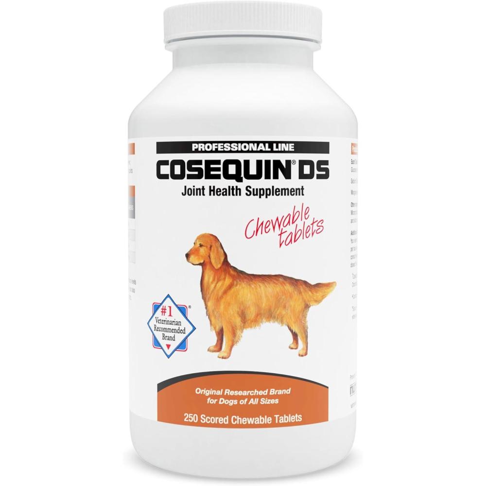 image:imageNutramax Cosequin for Dogs Joint Health Supplement Contains Glucosamine for Dogs Plus Chondroitin Supports Healthy Joints Chewable Tablets 250 Count250 Count