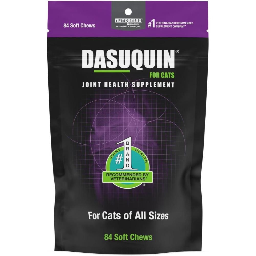 image:imageNutramax Dasuquin Joint Health Supplement for Cats With Glucosamine Chondroitin ASU Boswellia Serrata Extract Green Tea Extract and Omega3 84 Soft Chews84 Count Pack of 1