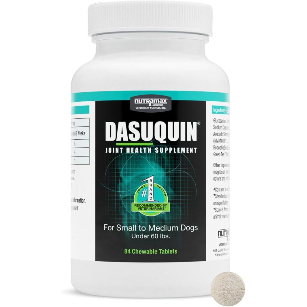 image:imageNutramax Dasuquin for Small to Medium Dogs Joint Health Supplement Contains Glucosamine for Dogs Plus Chondroitin ASU and More Supports Healthy Joints Chewable Tablets 84 Count