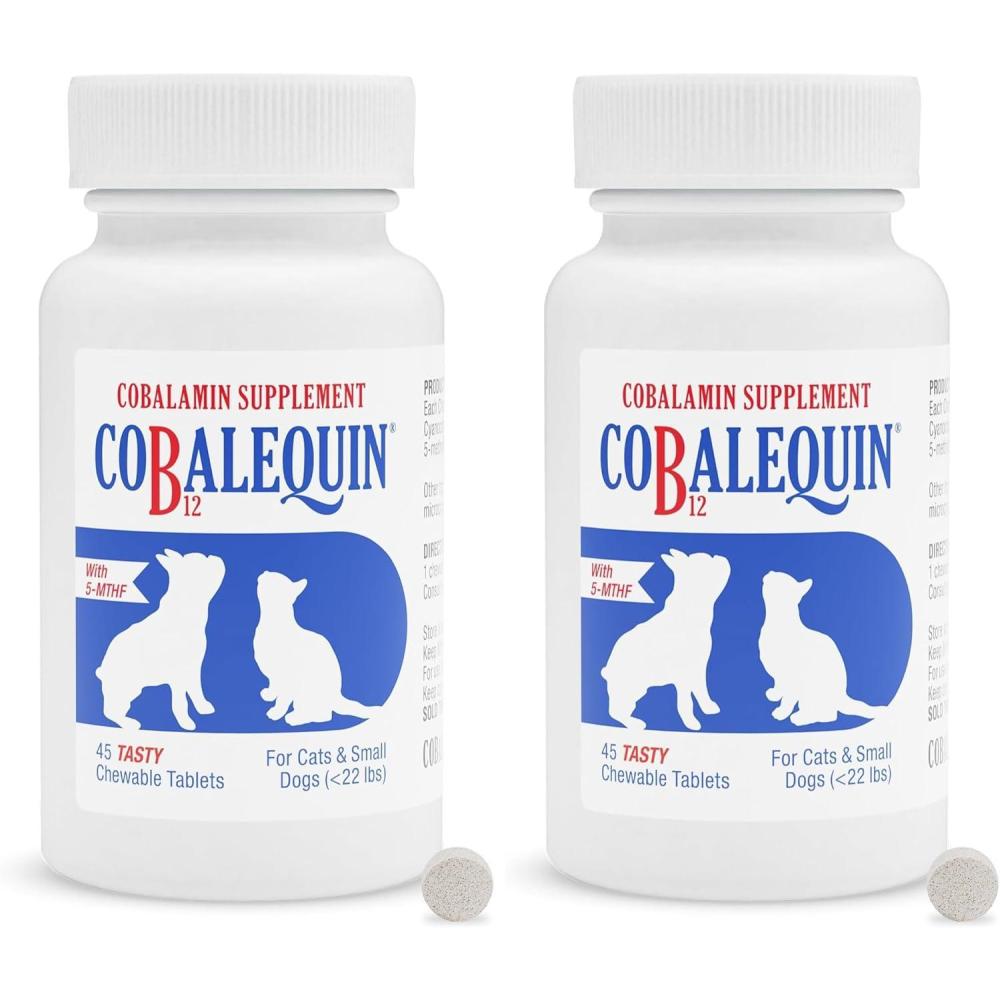 image:imageNutramax Laboratories Cobalequin B12 Supplement for Cats and Small Dogs 45 Count Pack of 1Small Dogs and Cats Pack of 2