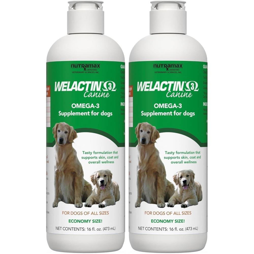image:imageNutramax Welactin Omega 3 Fish Oil for Dogs Skin and Coat Health Supplement Plus Joint Immune Kidney and Brain Support Premium Omega 3 Fatty Acids For Dogs 16 Ounce Liquid16 oz 480 mL Pack of 2