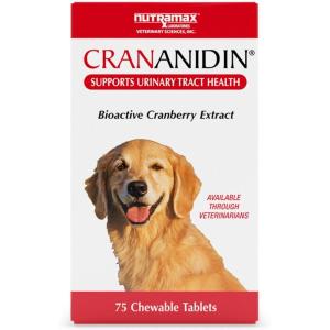 Crananidin Urinary Tract Health Supplement Chewable Tablets for Dogs(75 Count)