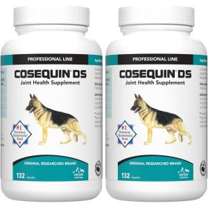 Nutramax Cosequin for Dogs Joint Health Supplement, Contains Glucosamine for Dogs, Plus Chondroitin, Supports Healthy Joints, Sprinkle Capsules, 132 Count(132 Count (Pack of 2))