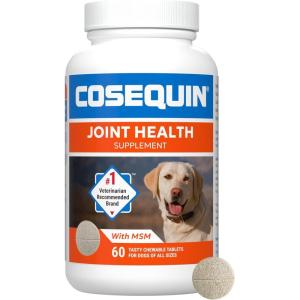 Nutramax Cosequin for Dogs Joint Health Supplement, Contains Glucosamine for Dogs, Plus Chondroitin and MSM, Supports Healthy Joints, Chewable Tablets, 250 Count(60 count)