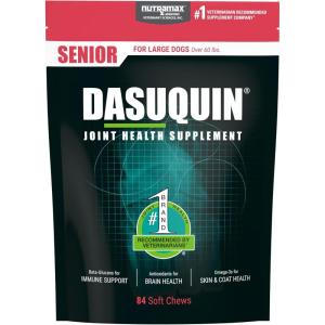 Nutramax Dasuquin Joint Health Supplement for Small to Medium Senior Dogs – for Immune Support, Skin & Coat Health, and Brain Health, 84 Soft Chews(Large Dog)