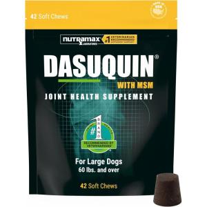 Nutramax Dasuquin for Large Dogs, Joint Health Supplement, Contains Glucosamine for Dogs, Plus Chondroitin, ASU, MSM and More, Supports Healthy Joints, Soft Chews, 150 Count(42 Count)