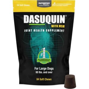 Nutramax Dasuquin for Large Dogs, Joint Health Supplement, Contains Glucosamine for Dogs, Plus Chondroitin, ASU, MSM and More, Supports Healthy Joints, Soft Chews, 150 Count(84 Count)
