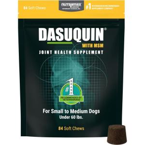 Nutramax Dasuquin for Small to Medium Dogs, Joint Health Supplement, Contains Glucosamine for Dogs, Plus Chondroitin, ASU, MSM and More, Supports Healthy Joints, Soft Chews, 84 Count(Small/Medium Dog (Under 60 lbs) – 84 Count)