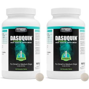 Nutramax Dasuquin for Small to Medium Dogs, Joint Health Supplement, Contains Glucosamine for Dogs, Plus Chondroitin, ASU and More, Supports Healthy Joints, Chewable Tablets, 150 Count(Under 60-Pound (Pack of 2))