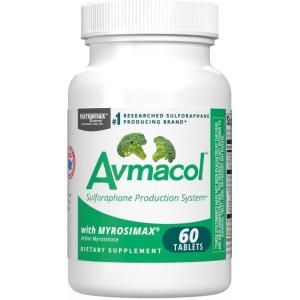 Nutramax Laboratories Avmacol #1 Researched Sulforaphane-Producing Brand for Detoxification with Glucoraphanin and Active Myrosinase, Adults & Children, 60 Tablets