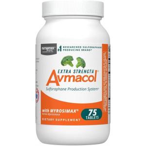Nutramax Laboratories Avmacol Extra Strength #1 Researched Sulforaphane-Producing Brand for Detoxification with Glucoraphanin and Active Myrosinase, Immune Health, Adults & Children, 30 Tablets(75 Count (Pack of 1))