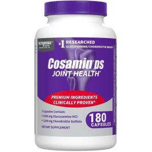 Nutramax Laboratories Cosamin® DS Joint Health Supplement with Glucosamine & Chondroitin for Adult Men & Women, Joint Supplement, 180 Capsules(180 Count (Pack of 1))