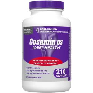 Nutramax Laboratories Cosamin® DS Joint Health Supplement with Glucosamine & Chondroitin for Adult Men & Women, Joint Supplement, 180 Capsules(210 Count (Pack of 1))