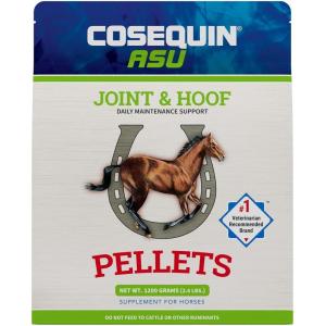 Nutramax Laboratories Cosequin ASU Joint & Hoof Pellets Joint Health Supplement for Horses – Pellets with Glucosamine, Chondroitin, MSM, and Biotin, 1200 Grams