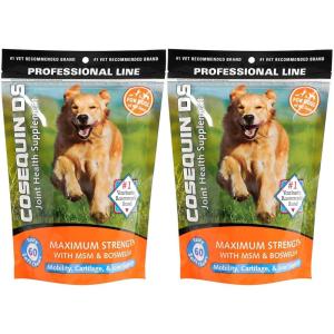 Nutramax Laboratories Cosequin DS Plus MSM Professional Line for Dogs, 60 Soft Chews(60 soft chews- Pack of 2)
