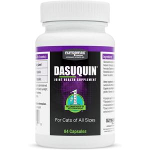 Nutramax Laboratories Dasuquin Joint Health Supplement for Cats – With Glucosamine, Chondroitin, ASU, Boswellia Serrata Extract, and Green Tea Extract, 84 Capsules